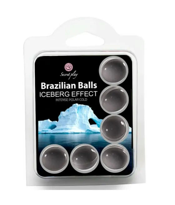 Ensemble de 6 boules lubrifiante effet iceberg Secret Play