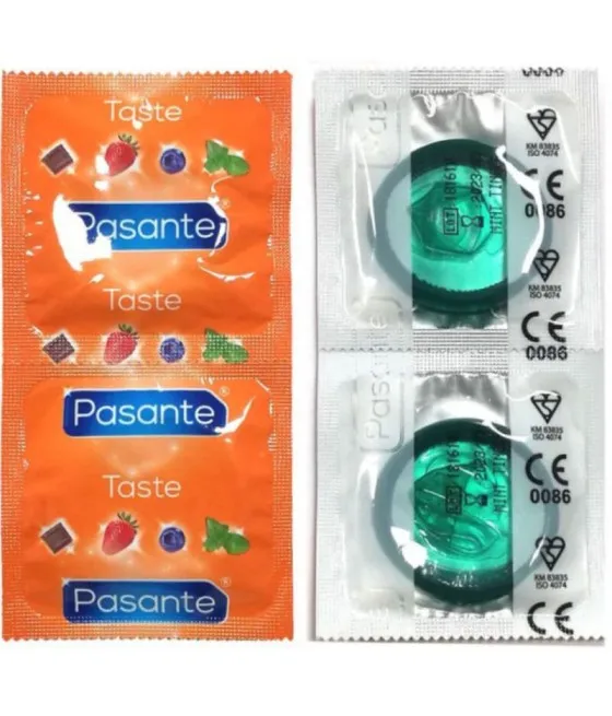 Préservatifs saveur menthe Pasante - Pack de 144 unités