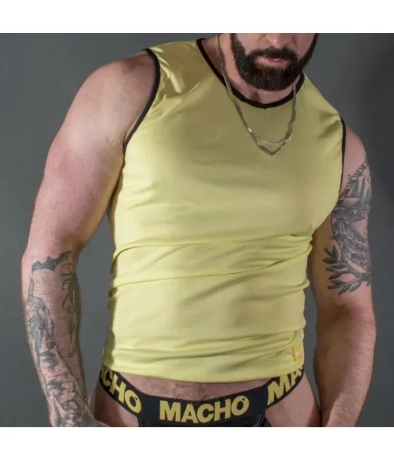 MACHO - T-SHIRT JAUNE L/XL