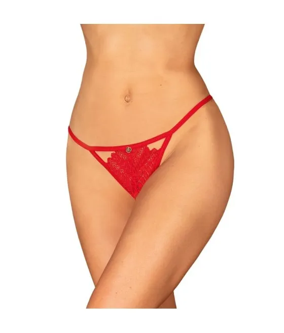 String sans entrejambe rouge Obsessive Ingridia - Taille XS/S