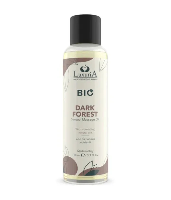 INTIMATELINE LUXURIA - HUILE DE MASSAGE BIO FORÊT NOIRE 100 ML