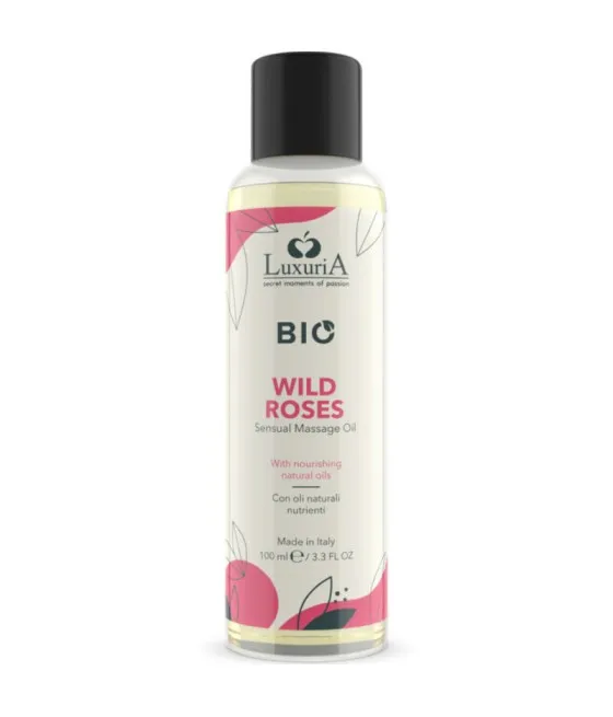 INTIMATELINE LUXURIA - HUILE DE MASSAGE BIO ROSES SAUVAGES 100 ML