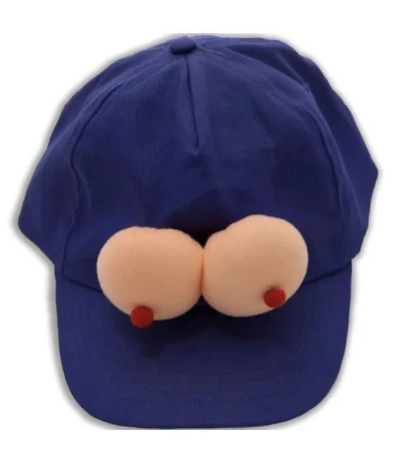 DIABLO PICANTE - CASQUETTE BLEUE AVEC SEINS