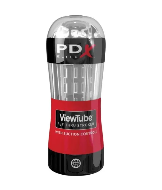 PDX ELITE - STROKER VIEWTUBE CONTROL ASPIRATION TRANSPARENT