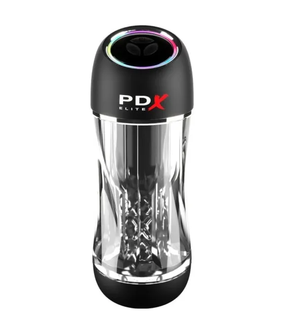Masturbateur transparent avec vibrations - PDX Elite Stroker Viewtube Pro