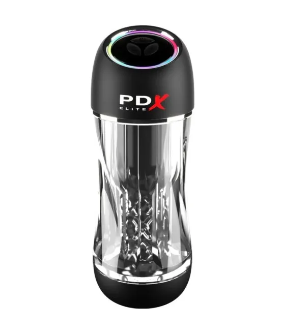 PDX ELITE - VIBRATEUR STROKER VIEWTUBE PRO TRANSPARENT