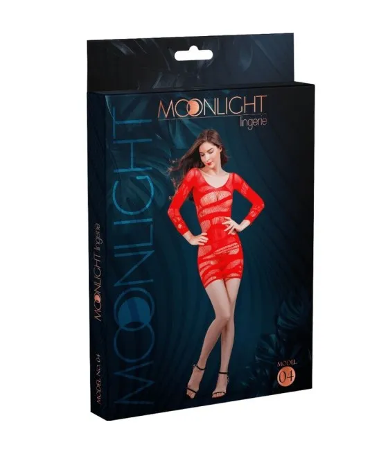 MOONLIGHT - ROBE MODÈLE 4 ROUGE TAILLE UNIQUE