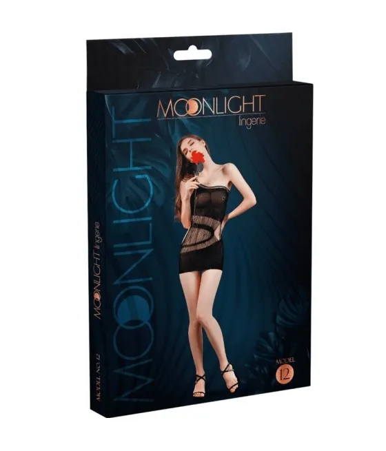 MOONLIGHT - ROBE MODÈLE 12 NOIR TAILLE UNIQUE