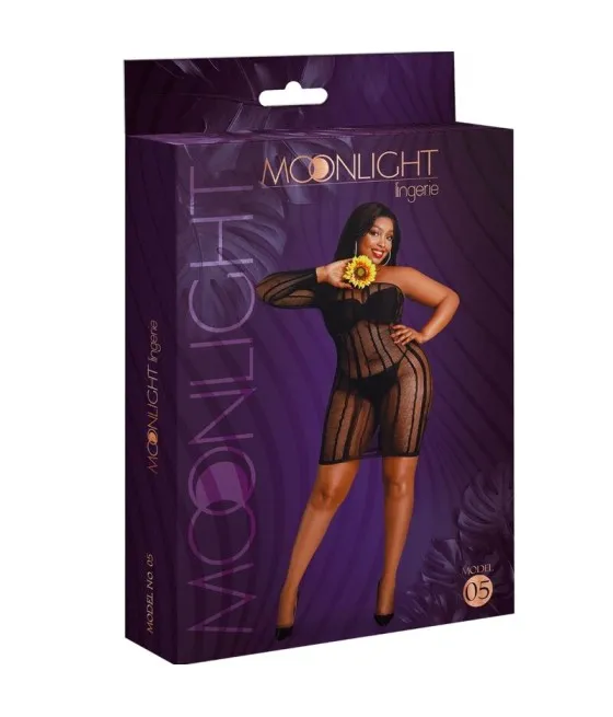 MOONLIGHT - ROBE MODÈLE 5 NOIRE GRANDE TAILLE