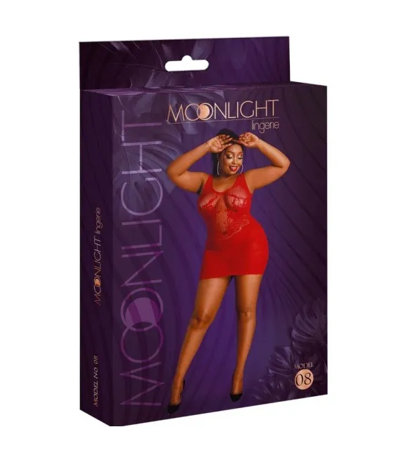 moonlight - robe rouge grande taille