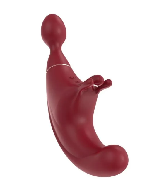 Adrien Lastic - Stimulateur triple point G et clitoridien Fusion, rouge