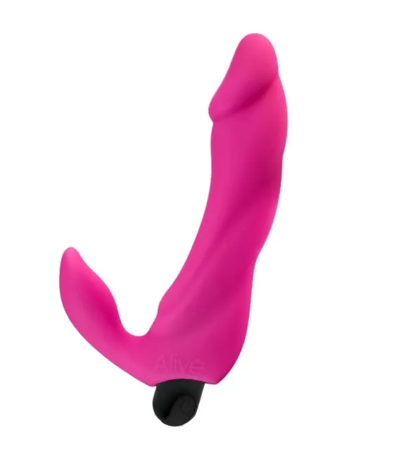 ALIVE - GODE VIBRATEUR BIFUN PRO ROSE 14,9 CM