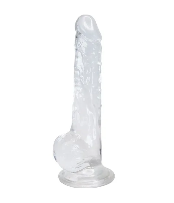 ALIVE - PÉNIS RÉALISTE LUSTY TRANSPARENT 18 CM