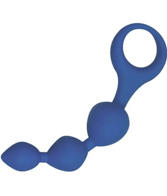 ALIVE - BALLES ANAL EN SILICONE BLEU TRIBALL 15 CM