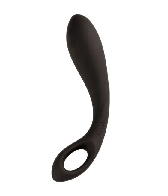 ALIVE - MASSEUR ANAL COEUR NOIR 15 CM