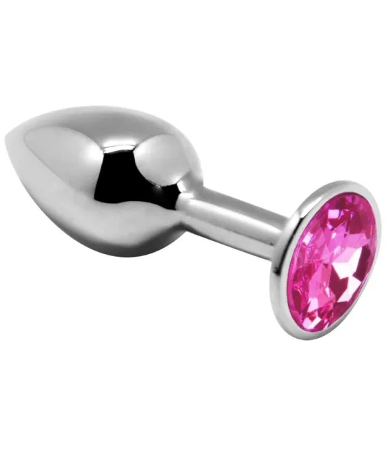 Plug anal en métal rose - Taille S