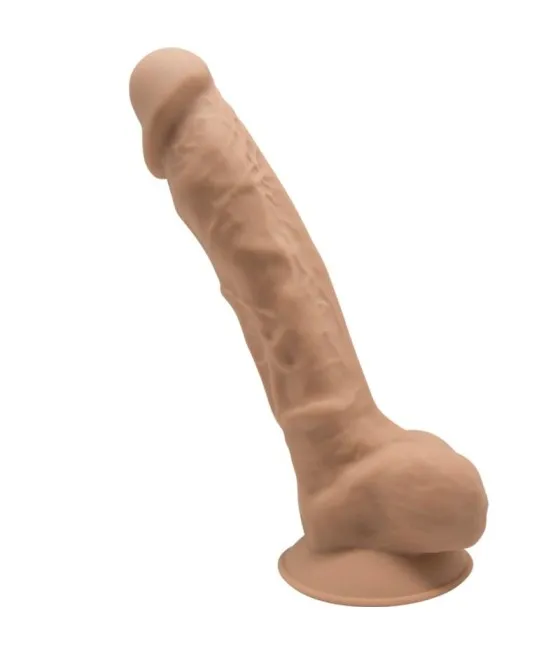 SILEXD - MODÈLE 1 PÉNIS RÉALISTE PREMIUM SILEXPAN SILICONE CARAMEL 23 CM