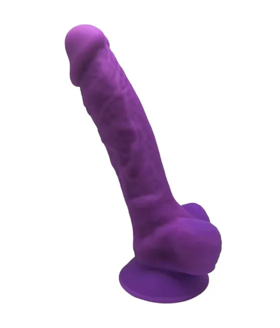 Pénis réaliste premium en silicone Silexpan violet 17,5 cm