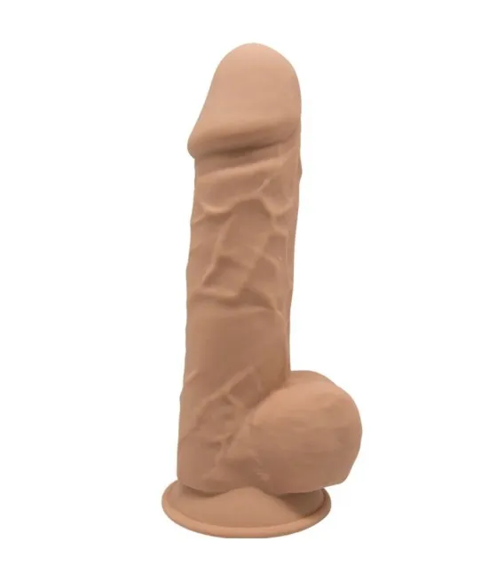 SILEXD - MODÈLE 1 PÉNIS RÉALISTE PREMIUM SILEXPAN SILICONE CARAMEL 21.5 CM