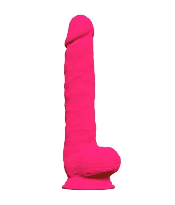 SILEXD - MODÈLE 1 PÉNIS RÉALISTE PREMIUM SILEXPAN SILICONE FUCHSIA 38 CM