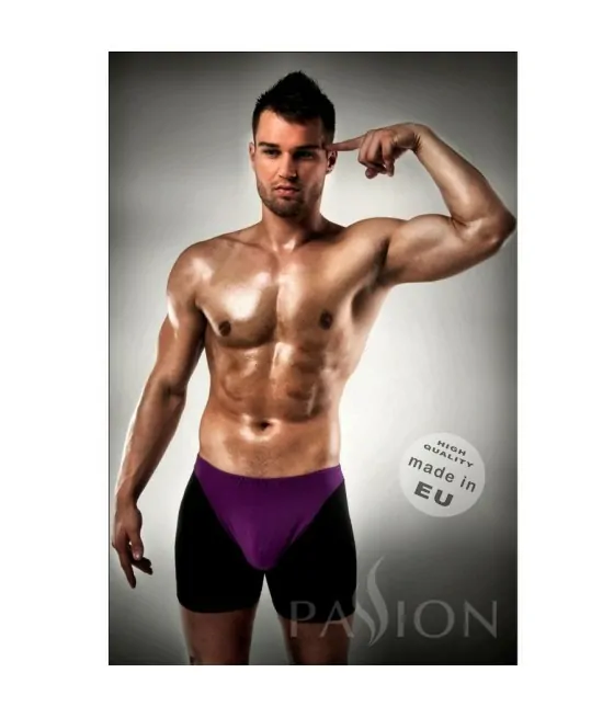 Boxer homme violet/noir Passion Lingerie taille S/M