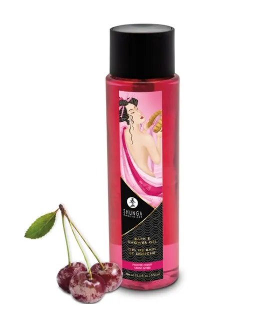 SHUNGA - GEL BAIN  DOUCHE CERISE GIVRÉE 370 ML