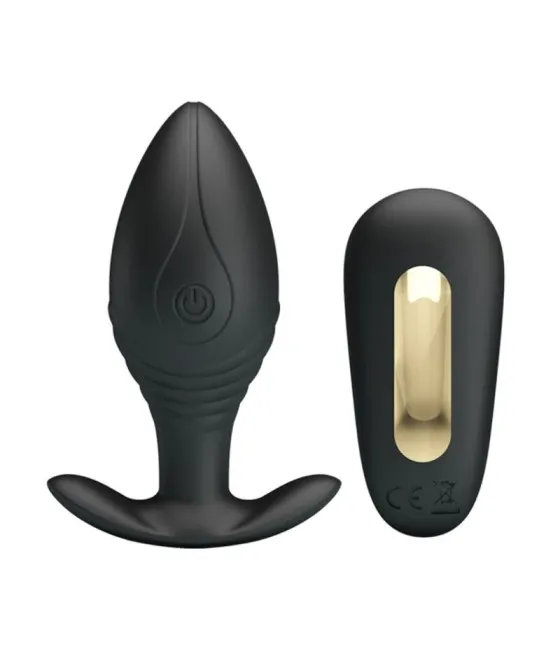 PRETTY LOVE - VIBRATEUR RECHARGEABLE REGINA ANAL PLUG NOIR