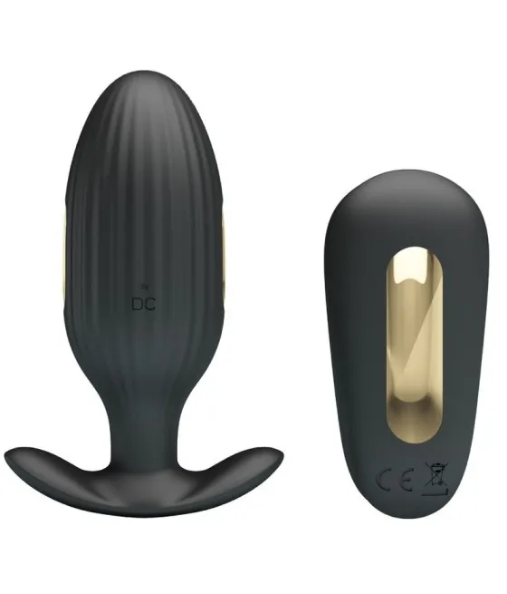 PRETTY LOVE - VIBRATEUR ANAL RECHARGEABLE KELLY PLUG NOIR