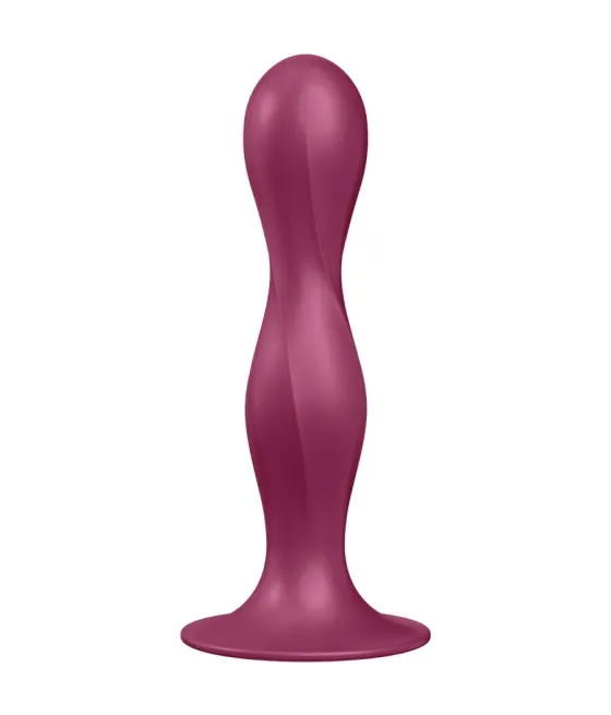 SATISFYER - DILDO EN SILICONE DOUBLE BALL-R BLEU