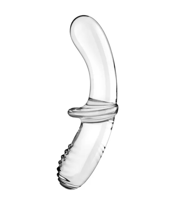 SATISFYER - GODE DOUBLE CRISTAL BLEU