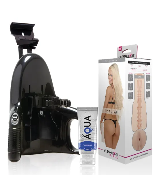 FLESHLIGHT - ELSA JEAN VAGINA TASTY + LANCEMENT UNIVERSEL + LUBRIFIANT QUALITÉ AQUA 50 ML