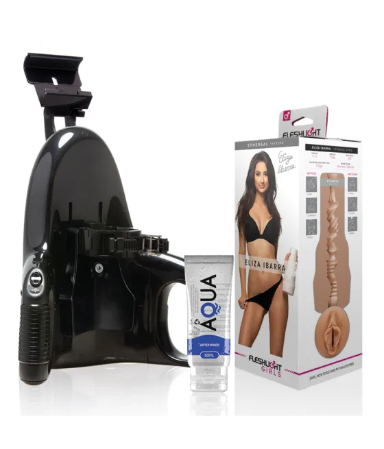 FLESHLIGHT - ELIZA IBARRA VAGIN + LANCEMENT UNIVERSEL + LUBRIFIANT DE QUALITÉ AQUA 50 ML