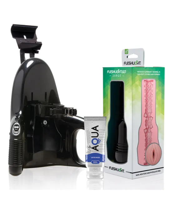 FLESHLIGHT - GO PINK LADY SURGE VAGIN + LANCEMENT UNIVERSEL + LUBRIFIANT DE QUALITÉ AQUA 50 ML