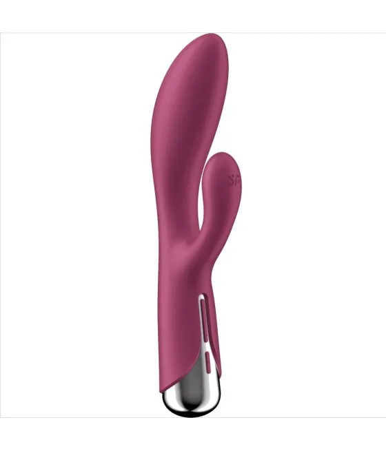 Vibromasseur rotatif Satisfyer - Stimulation du clitoris et du point G - Rouge