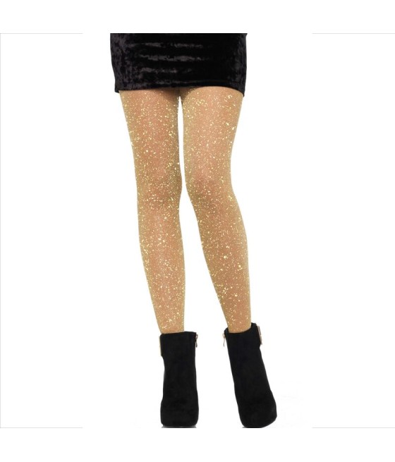 LEG AVENUE - COLLANTS TRANSPARENTS DORÉS