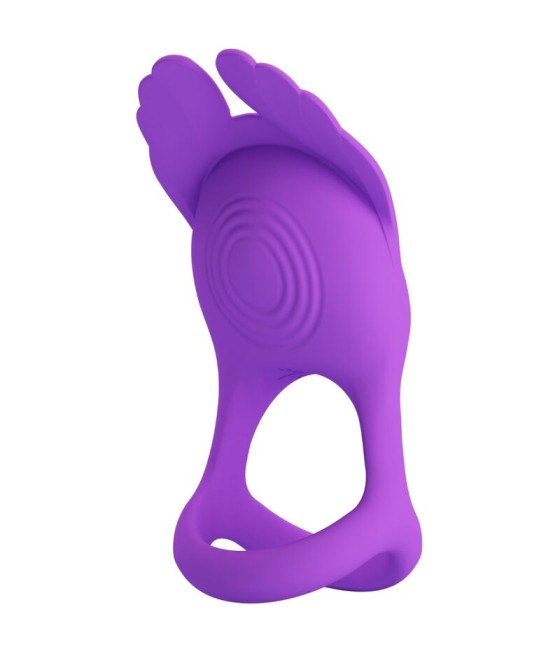 PRETTY LOVE - SILAS ANNEAU PÉNIS VIBRANT 7 VIBRATIONS SILICONE VIOLET