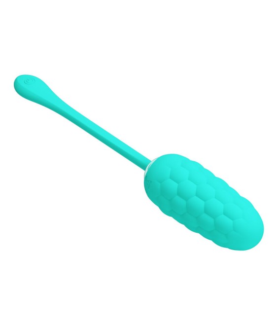 PRETTY LOVE - OEUF VIBRANT  TEXTURE MARINE RECHARGEABLE AQUA GREEN