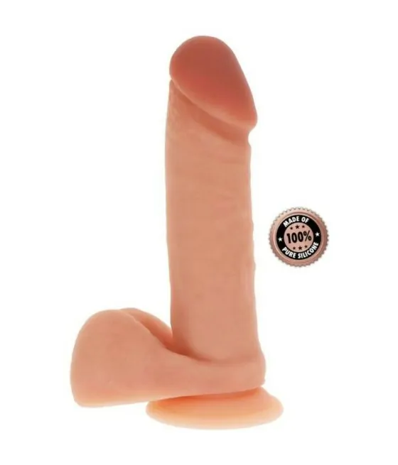 GET REAL - GODE EN SILICONE 20,5 CM AVEC BALLES PEAU