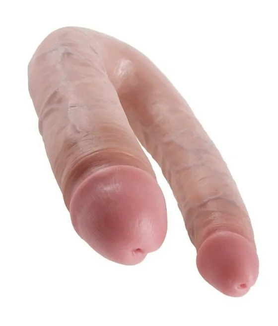 KING COCK - GODE DOUBLE PÉNÉTRATION 17.8 CM NATUREL