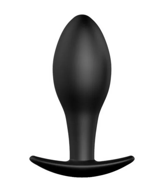 Plug anal en silicone ancre noir 8,5 cm